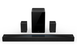 TCL Q85H Q Class 7.1.4 Channel Sound Bar with Dolby Atmos, Wireless Subwoofer, and Wireless Surround Speakers