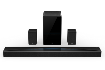 TCL Q85H Q Class 7.1.4 Channel Sound Bar with Dolby Atmos, Wireless Subwoofer, and Wireless Surround Speakers