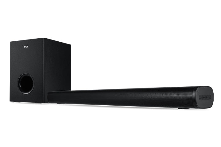 TCL S Class 2.1 Channel Home Theater Sound Bar with Wireless Subwoofer, Bluetooth 5.1 – S21BW, 31.8-inch, Black