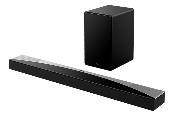 TCL Q75H Q Class 5.1.2 Channel Soundbar with Dolby Atmos, Ray Danz Technology, and Wireless Subwoofer