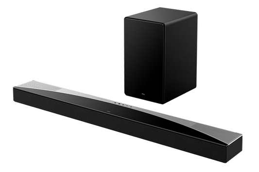 TCL Q75H Q Class 5.1.2 Channel Soundbar with Dolby Atmos, Ray Danz Technology, and Wireless Subwoofer