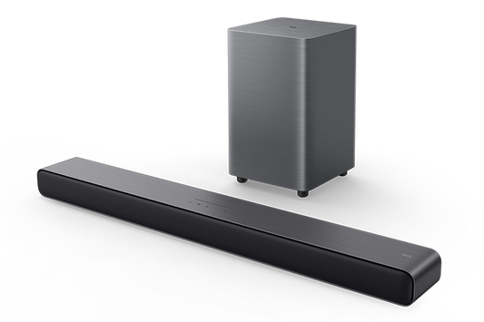 TCL S55H S Class 2.1 Channel Sound Bar with Dolby Atmos, Wireless Subwoofer, and Bluetooth Music Streaming