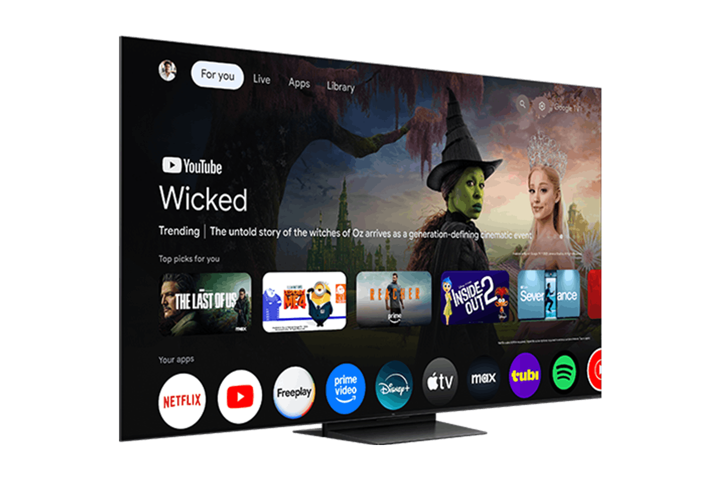 TCL 55" QM7L Series SQD-Mini LED 4K UHD HDR Smart TV with Google TV – 55QM7L