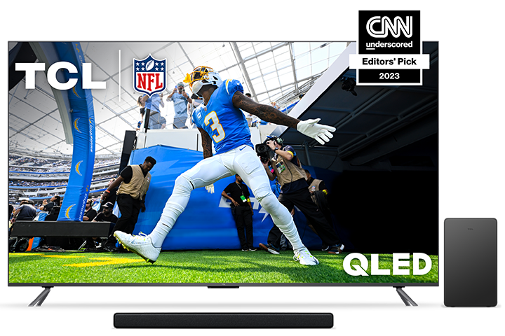 TCL 85" Q Class 4K QLED Smart TV and Premium 3.1 Channel Sound Bar Bundle