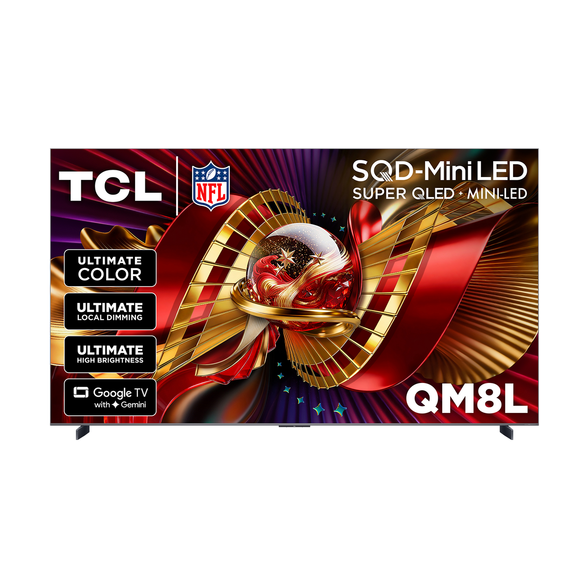 QM8L Series SQD-Mini LED 4K UHD HDR Smart TV with Google TV –