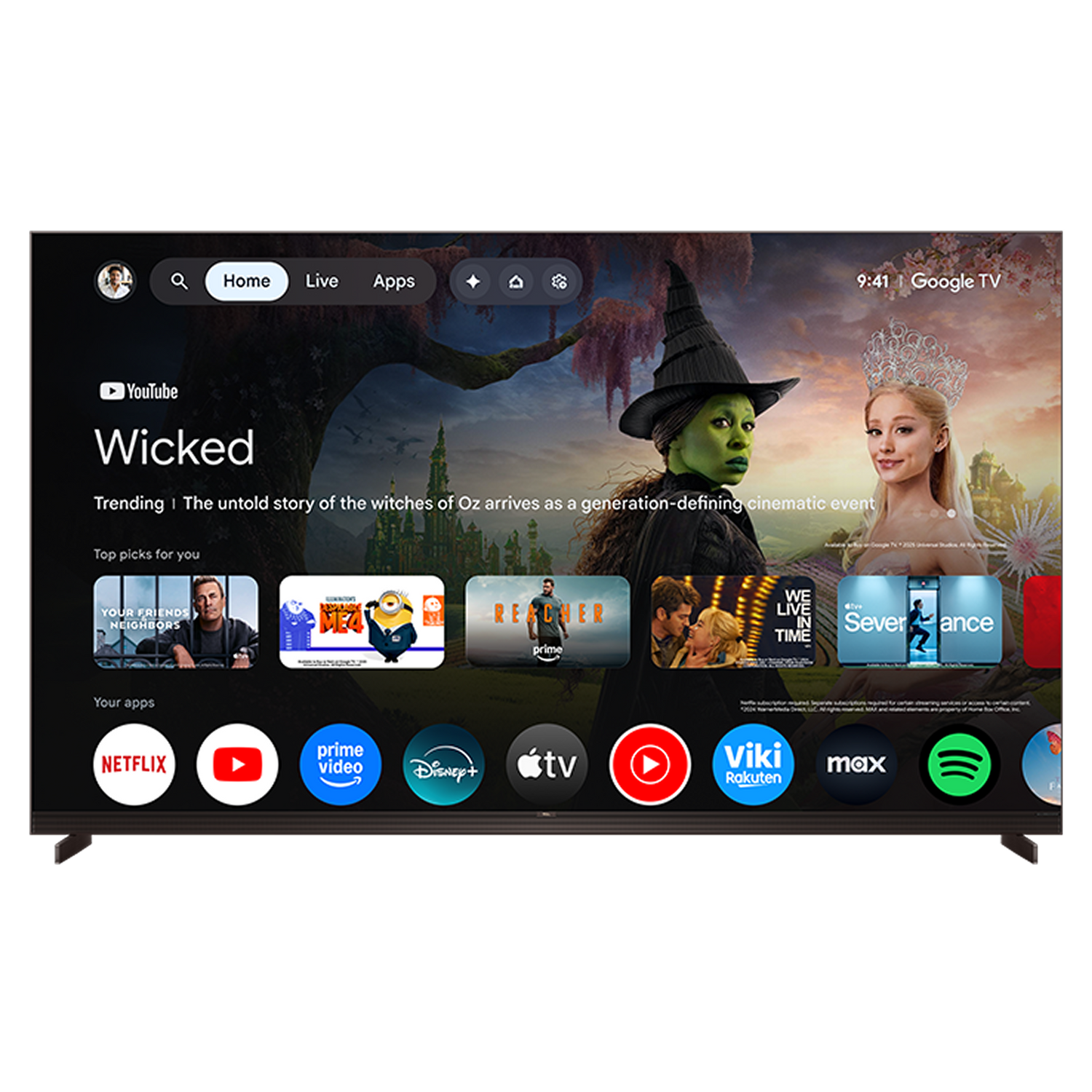 X11L Series 4K UHD HDR SQD-Mini LED Smart TV with Google TV –