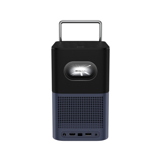 TCL PROJECTOR A1S portable projector rear view with Dolby Audio and connectivity ports