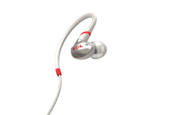 TCL Crimson White Wireless In-ear Bluetooth Headphones with Mic - ACTV100BTWT