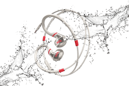 TCL Crimson White In-ear Headphones with Mic - ACTV100WT