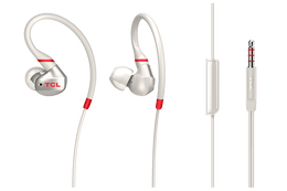 TCL Crimson White In-ear Headphones with Mic - ACTV100WT