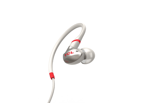 TCL Crimson White In-ear Headphones with Mic - ACTV100WT