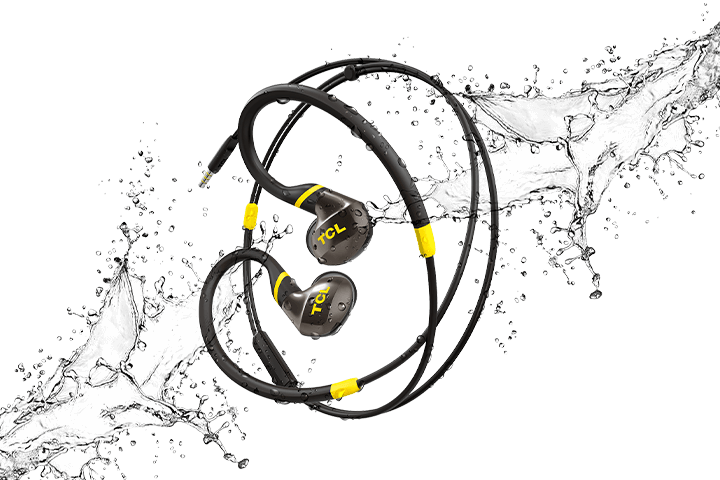 TCL Monza Black In-ear Headphones with Mic - ACTV100BK