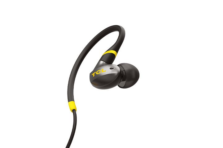 TCL Monza Black In-ear Headphones with Mic - ACTV100BK