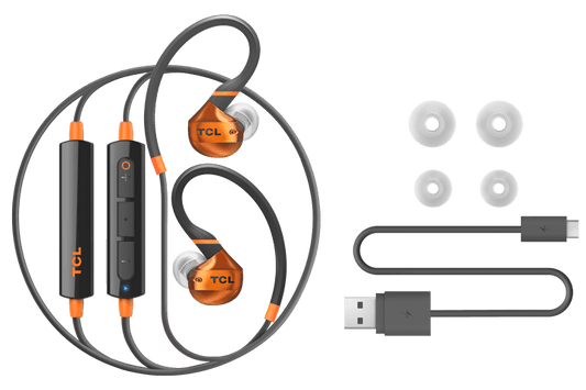 TCL Black Wireless In-ear Bluetooth Headphones with Mic - ACTV200BTBK