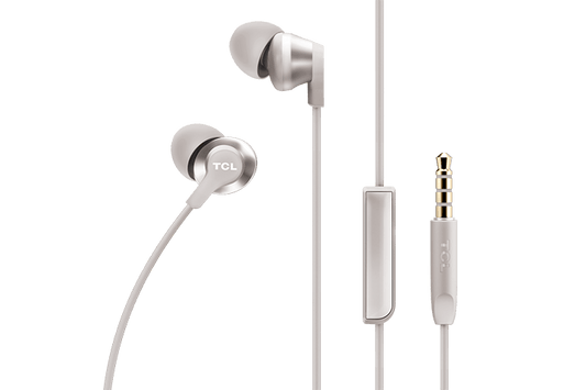 TCL Cement Gray In-ear Headphones with Mic - ELIT100WT