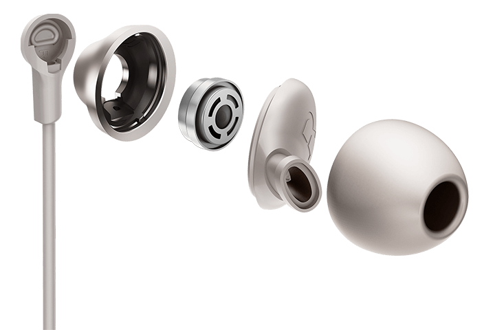 TCL Cement Gray In-ear Headphones with Mic - ELIT100WT