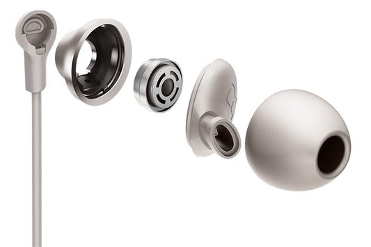 TCL Cement Gray In-ear Headphones with Mic - ELIT100WT
