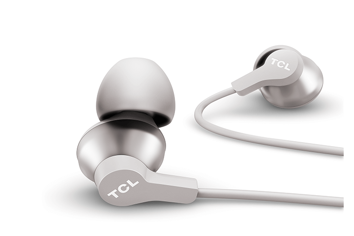 TCL Cement Gray In-ear Headphones with Mic - ELIT100WT