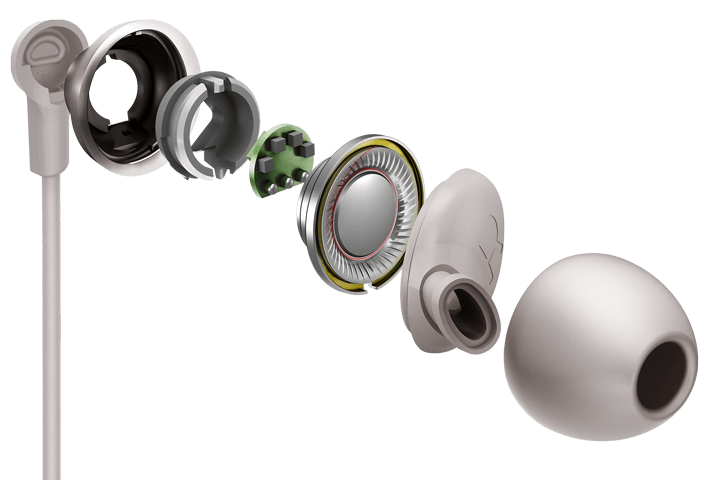 TCL Cement Gray Active Noise Cancelling In-ear Headphones with Mic - ELIT200NCWT