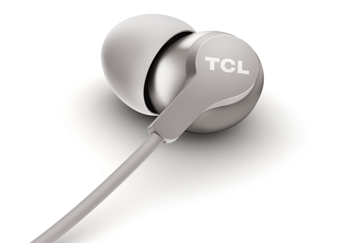 TCL Cement Gray In-ear Headphones with Mic - ELIT200WT