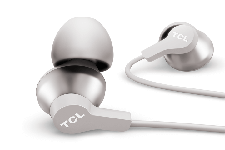 TCL Cement Gray In-ear Headphones with Mic - ELIT200WT