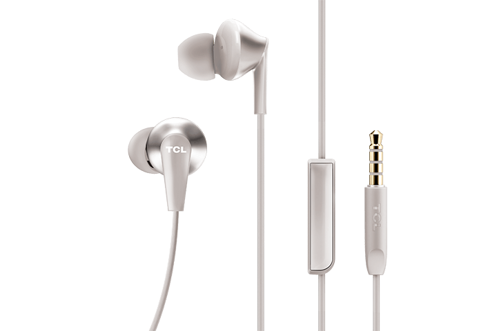 TCL Cement Gray In-ear Headphones with Mic - ELIT300WT