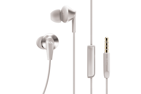 TCL Cement Gray In-ear Headphones with Mic - ELIT300WT