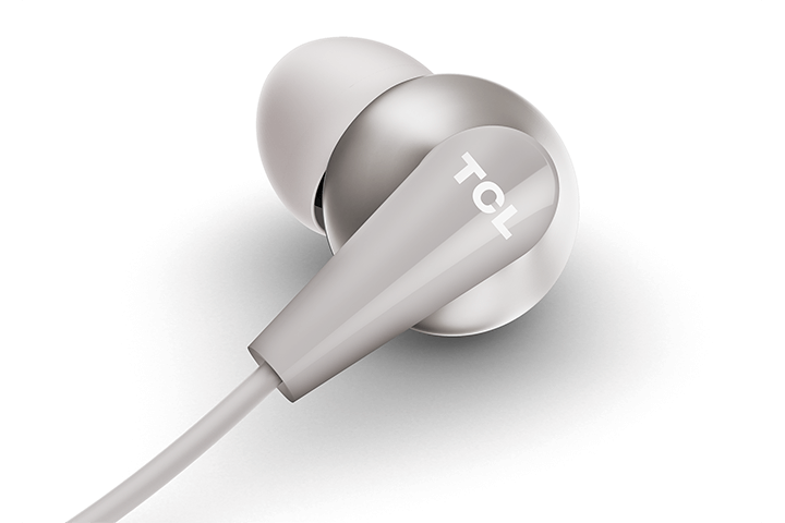 TCL Cement Gray In-ear Headphones with Mic - ELIT300WT