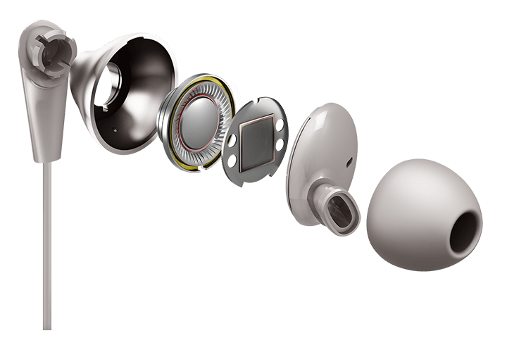 TCL Cement Gray In-ear Headphones with Mic - ELIT300WT