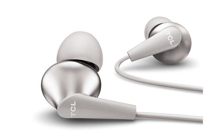 TCL Cement Gray In-ear Headphones with Mic - ELIT300WT