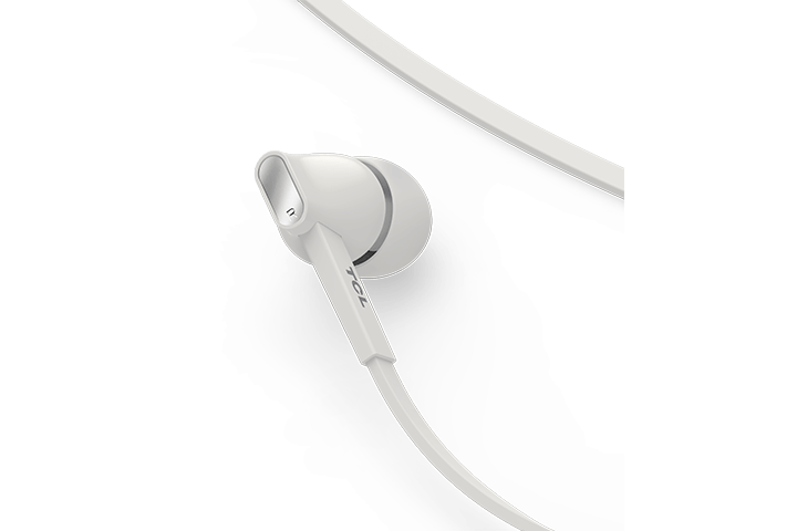 TCL Ash White Wireless In-ear Bluetooth Headphones with Mic - MTRO100BTWT