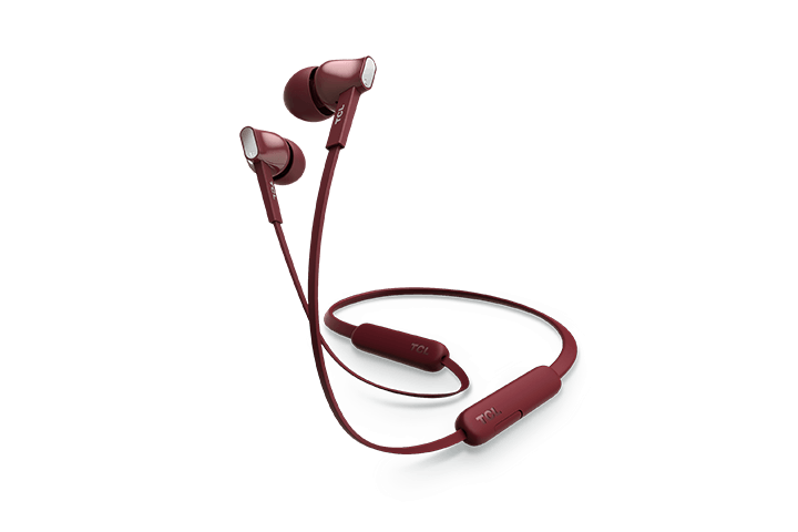 TCL Burgundy Crush Wireless In-ear Bluetooth Headphones with Mic - MTRO100BTRD