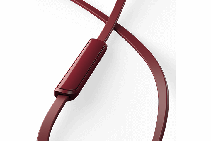 TCL Burgundy Crush In-ear Headphones with Mic - MTRO100RD