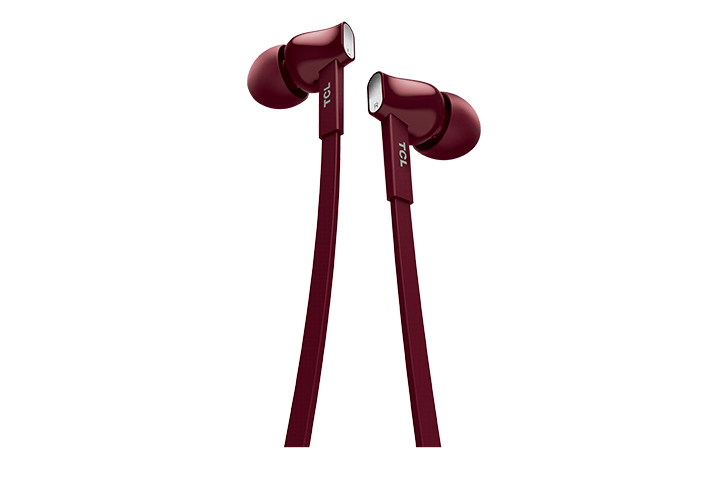 TCL Burgundy Crush In-ear Headphones with Mic - MTRO100RD