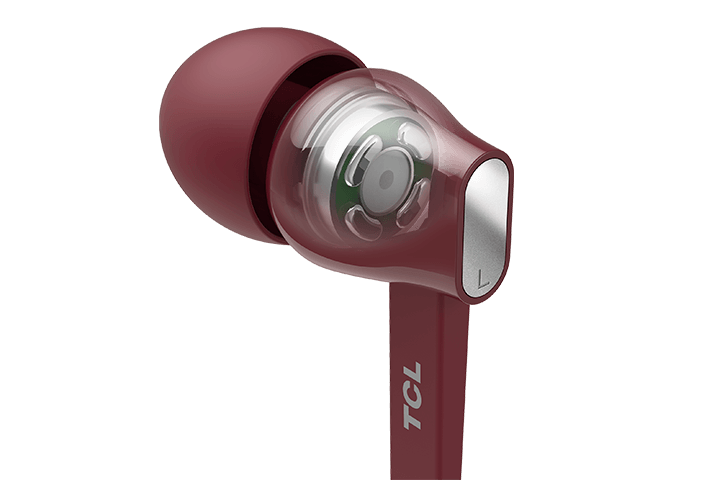 TCL Burgundy Crush In-ear Headphones with Mic - MTRO100RD