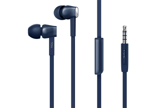 TCL Slate Blue In-ear Headphones with Mic - MTRO100BL