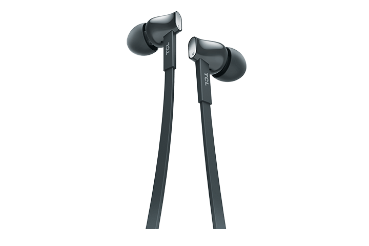TCL Shadow Black In-ear Headphones with Mic - MTRO100BK