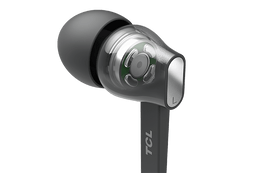 TCL Shadow Black In-ear Headphones with Mic - MTRO100BK