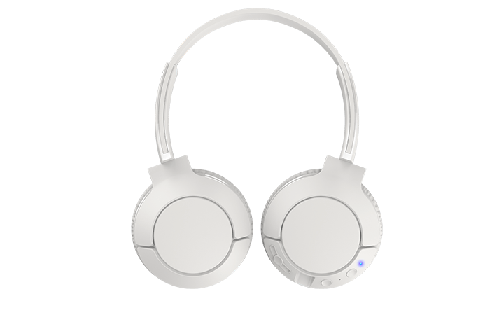 TCL Ash White Wireless On-ear Bluetooth Headphones with Mic - MTRO200BTWT