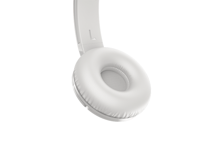 TCL Ash White Wireless On-ear Bluetooth Headphones with Mic - MTRO200BTWT