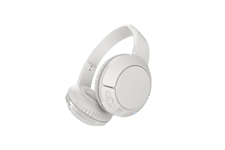 TCL Ash White Wireless On-ear Bluetooth Headphones with Mic - MTRO200BTWT