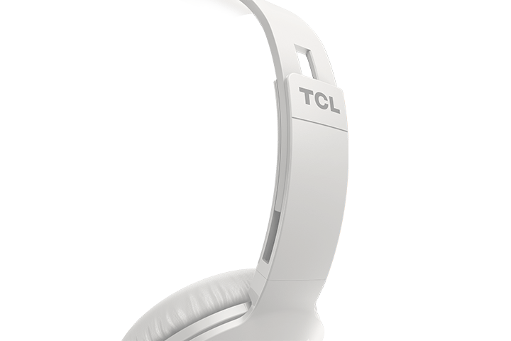 TCL Ash White Wireless On-ear Bluetooth Headphones with Mic - MTRO200BTWT