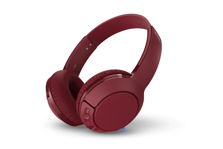 TCL Burgundy Crush Wireless On-ear Bluetooth Headphones with Mic - MTRO200BTRD