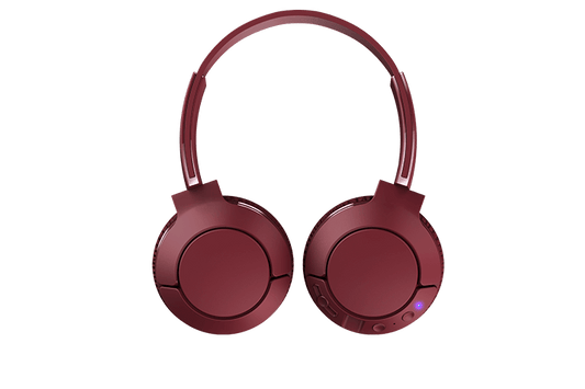 TCL Burgundy Crush Wireless On-ear Bluetooth Headphones with Mic - MTRO200BTRD