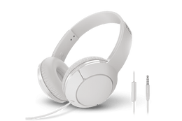 TCL Ash White On-ear Headphones with Mic - MTRO200WT