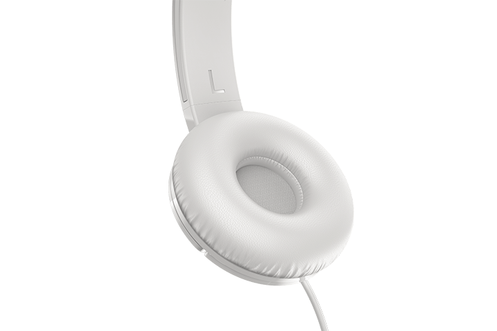 TCL Ash White On-ear Headphones with Mic - MTRO200WT