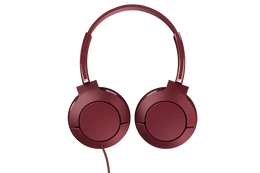 TCL Burgundy Crush On-ear Headphones with Mic - MTRO200RD
