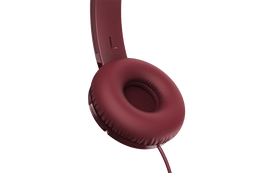 TCL Burgundy Crush On-ear Headphones with Mic - MTRO200RD