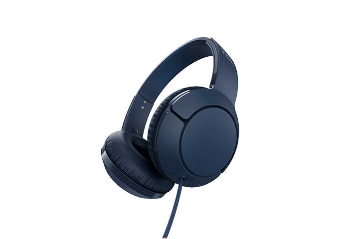 TCL Slate Blue On-ear Headphones with Mic - MTRO200BL