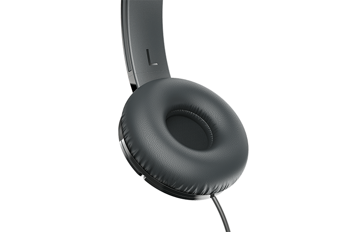 TCL Shadow Black On-ear Headphones with Mic - MTRO200BK